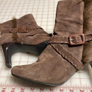 A J Valenci Brown Ankle Boots Size 6.5